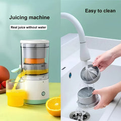 Portable Electric Citrus Juicer | USB Rechargeable, Hands-Free Orange & Lemon Juice Extractor, Easy to Clean