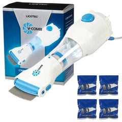 Electric V-Comb Anti Lice Machine | Chemical-Free | With Box & Filters