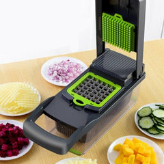 16-in-1 High-Quality Mandoline Slicer & Vegetable Chopper | Multifunctional Food Cutter, Grater & Shredder for Kitchen