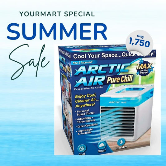 Arctic Air Ultra | 3-in-1 Mini USB Portable Air Cooler, Personal Evaporative AC with LED Night Light – Compact Air Conditioner for Home, Office & Travel