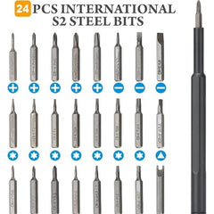 24-in-1 Professional Magnetic Screwdriver Set for Electronics & Phones