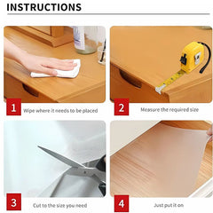 Anti-Slip Fridge & Shelf Mat | Waterproof & Washable Sheet for Kitchen, Drawer, Cabinet Use | White Color