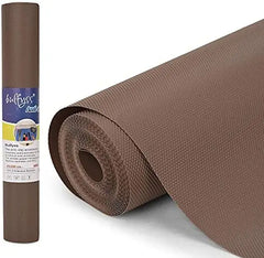 Anti-Slip Fridge & Shelf Mat | Waterproof & Washable Sheet for Kitchen, Drawer, Cabinet Use | Brown Color