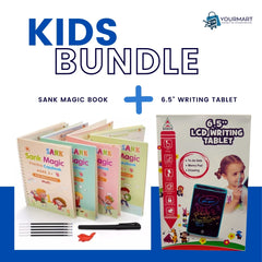 4-in-1 Sank Magic Book Practice + 6.5-Inch Multi-Color LCD Electronic Writing Tablet  | Premium Quality