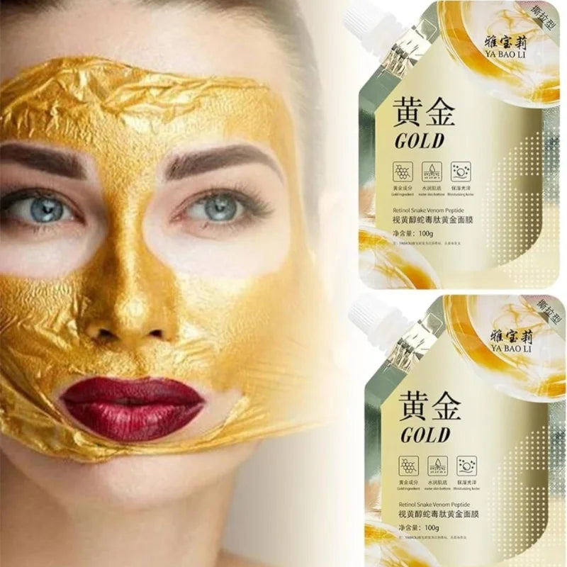 Retinol Snake Venom Peptide Gold Mask | Moisturizing & Anti-Aging Skincare 100g