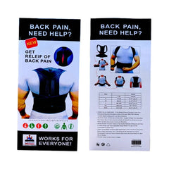 Back Pain Relief Posture Corrector Belt | Adjustable Back & Shoulder Support for Better Posture, Lower & Upper Back Pain