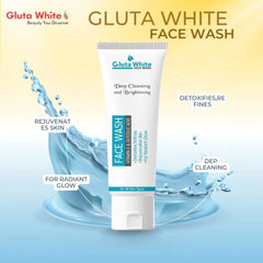 Gluta White Face Wash | Deep Cleansing | Brightening & Oil Control
