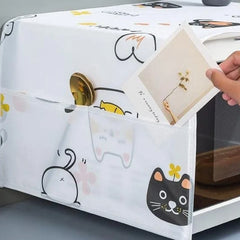 Oven & Microwave Cover Waterproof Oil Dust Protection with Double Side Pockets