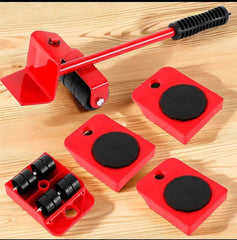 5-in-1 Heavy Furniture Mover Tool Set | Lifter & Roller Kit