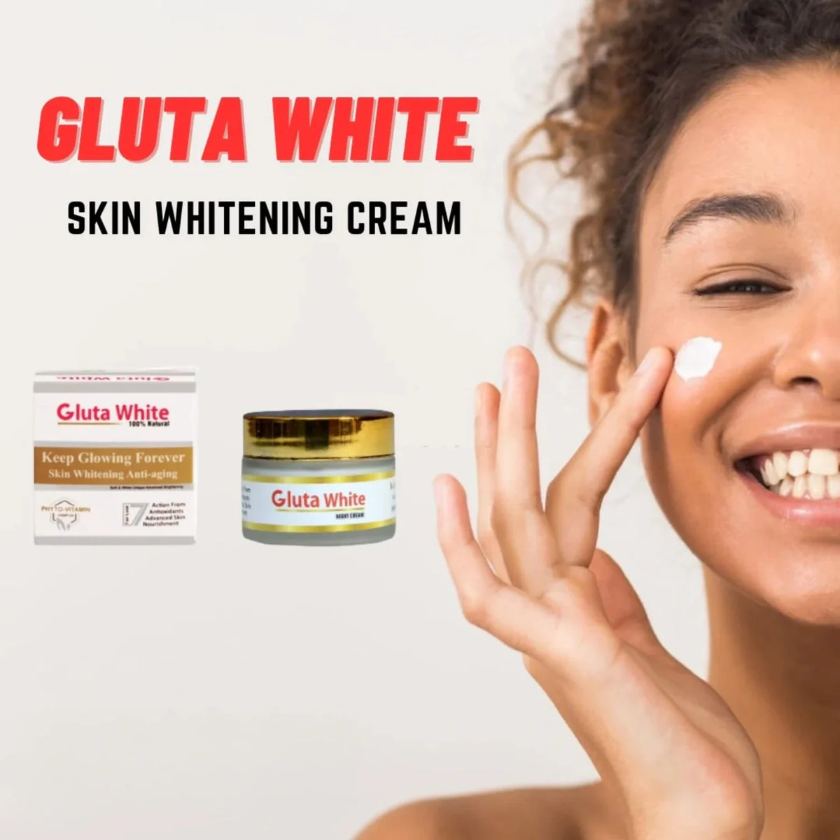 Gluta White Day & Night Cream | Whitening | Anti-Aging | 50g