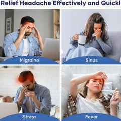 Headache Relief Cap – Hot & Cold Gel Therapy for Migraine, Tension & Puffy Eyes | Random Color