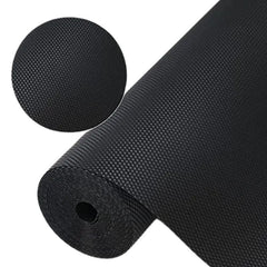 Anti-Slip Fridge & Shelf Mat | Waterproof & Washable Sheet for Kitchen, Drawer, Cabinet Use | Black Color