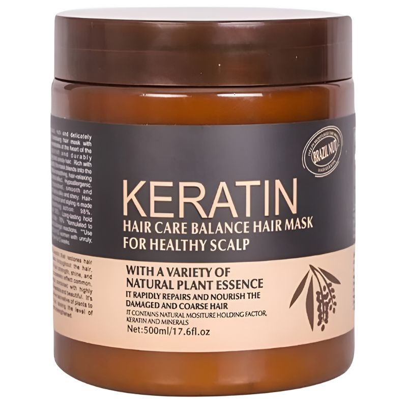 Brazil Nut Keratin Hair Mask – Nourishing Hair & Scalp Treatment | Strengthens & Smooths | 500ml