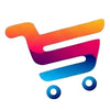 Colorful shopping cart logo with 'Grably Pakistan' text on a black background