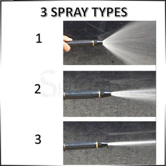 Metal High-Pressure Adjustable Nozzle Water Spray Gun | Durable for Multiple Uses