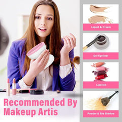 Electric Makeup Brush Cleaner Machine - Automatic |  USB Rechargeable & Gentle on Bristles | Random Color